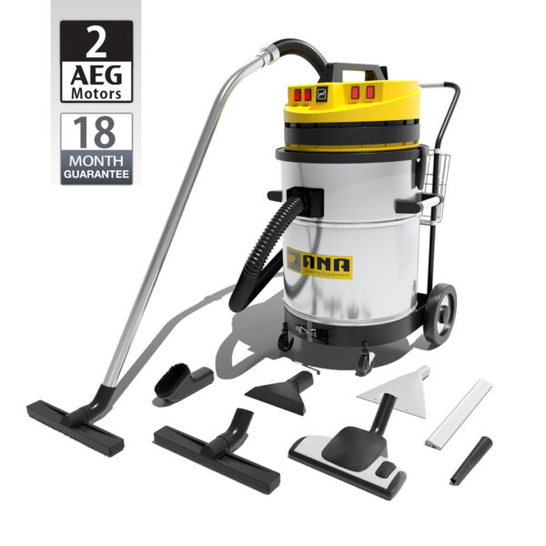 جاروبرقی صنعتی آب و خاک دو موتوره اتوماتیک آنا الکتروموتور AEG آلمان مدل P82WD pro