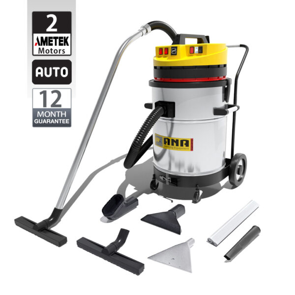 جاروبرقی صنعتی دو موتوره اتوماتیک آنا الکتروموتور AMETEK چین – مدل P82WD eco