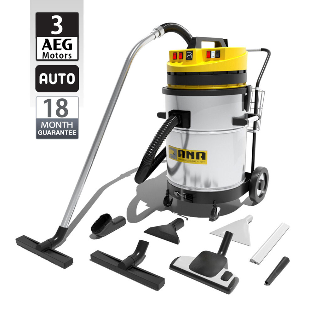 جاروبرقی صنعتی سه موتوره اتوماتیک آنا الکتروموتور AEG آلمان مدل P83WD pro