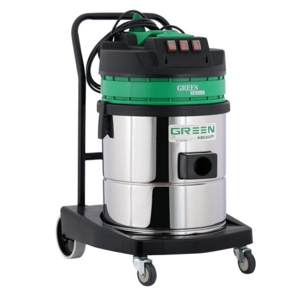جاروبرقی سه موتور نیمه صنعتی گرین اتوماتیک ویلایی Green H353A توانایی مکش مایعات را دارد