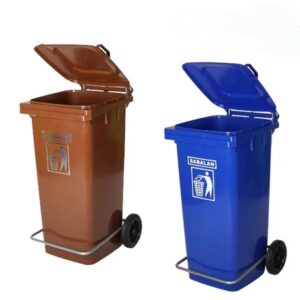 مخزن زباله 240 لیتری پدالدار