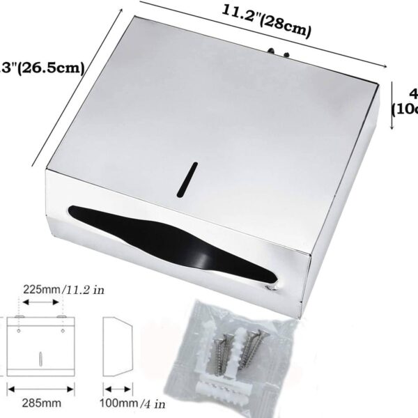 مخزن دستمال کاغذی استیل A40