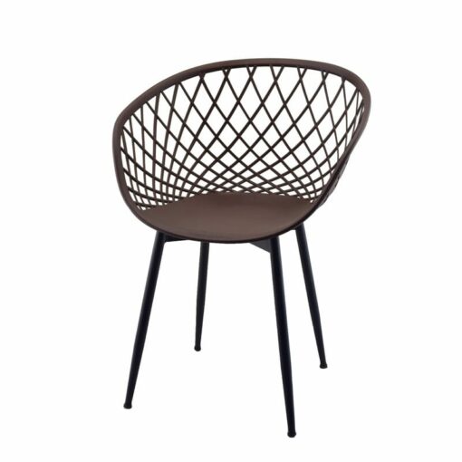 صندلی بامبو پایه فلزی استاتیک