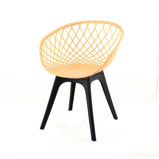 صندلی بامبو پایه پلاستیکی