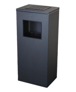 سطل زیر سیگاری چهارگوش مشکی 50 لیتری
