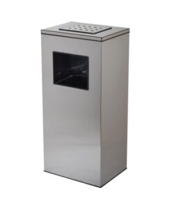 سطل زیر سیگاری چهارگوش استیل 50 لیتری