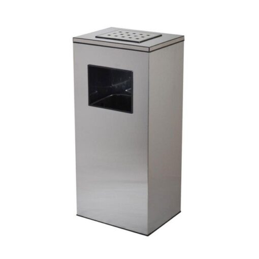 سطل زیر سیگاری چهارگوش استیل 50 لیتری