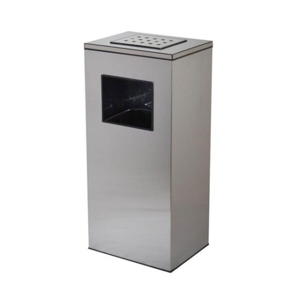 سطل زیر سیگاری چهارگوش استیل 50 لیتری