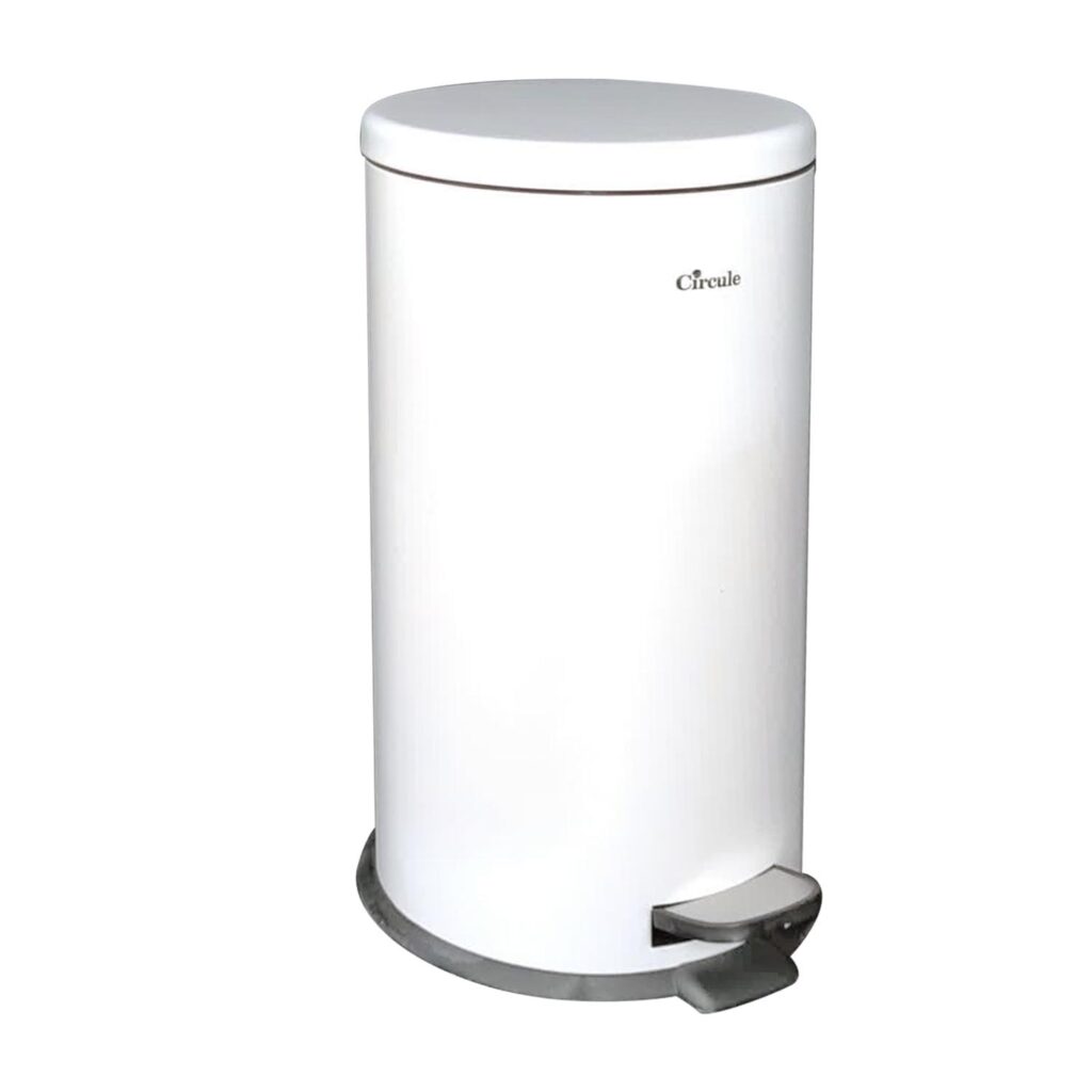 سطل 30 لیتری پدالدار آرام بند CE3011 - تمام سفید