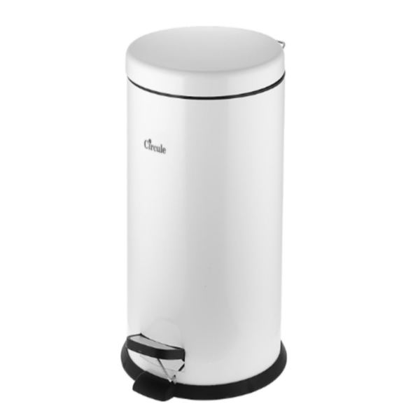 سطل 30 لیتری پدالدار آرام بند CE3011 - تمام سفید