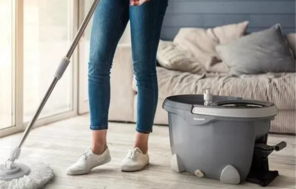 تی چرخشی با سطل آبگیری دستی